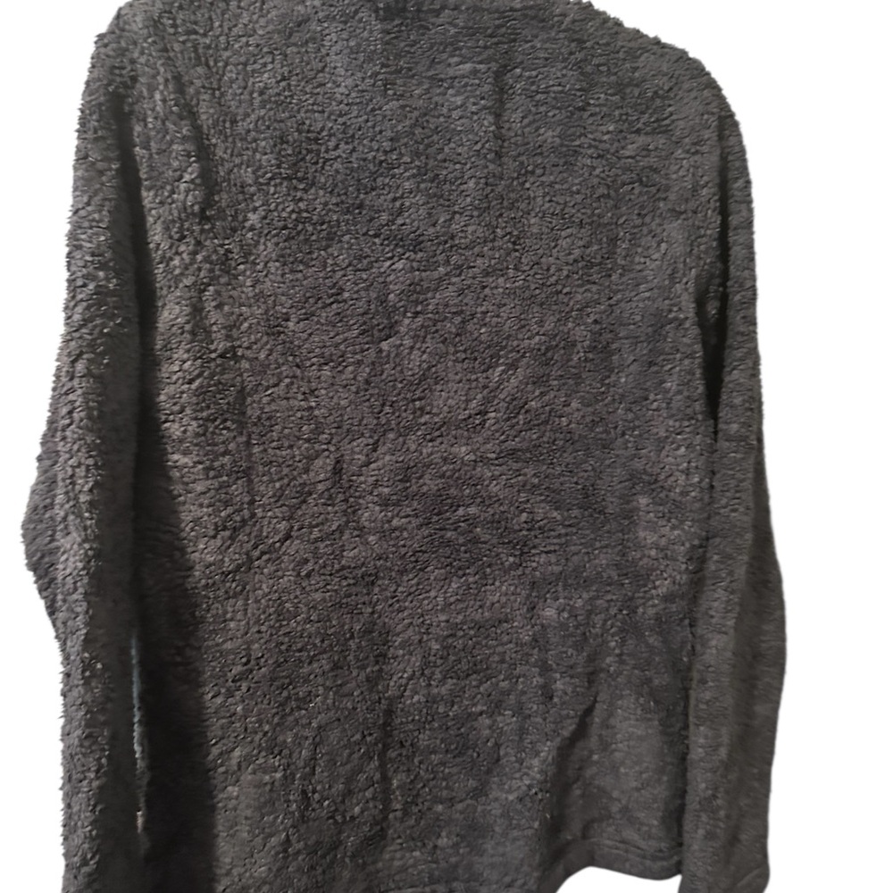 Patagonia Size Small Gray Fuzzy Sherpa Quarter Zip Shirt - Picture 3 of 3